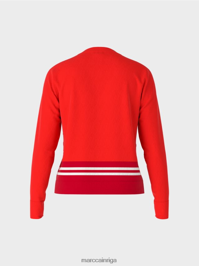 apģērbs campari VRBHXD1048 Marc Cain \"pārdomāt kopā\" ​​vilnas džemperis