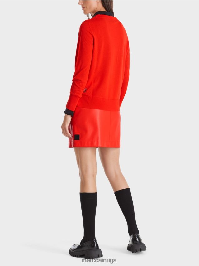 apģērbs campari VRBHXD1056 Marc Cain smalka adīta \"pārdomāt kopā\" ​​džemperis