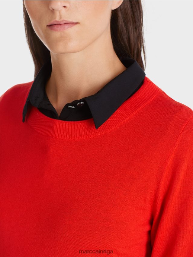 apģērbs campari VRBHXD1056 Marc Cain smalka adīta \"pārdomāt kopā\" ​​džemperis