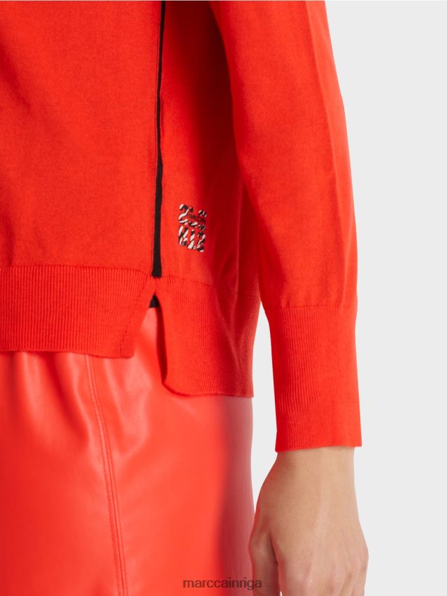 apģērbs campari VRBHXD1056 Marc Cain smalka adīta \"pārdomāt kopā\" ​​džemperis