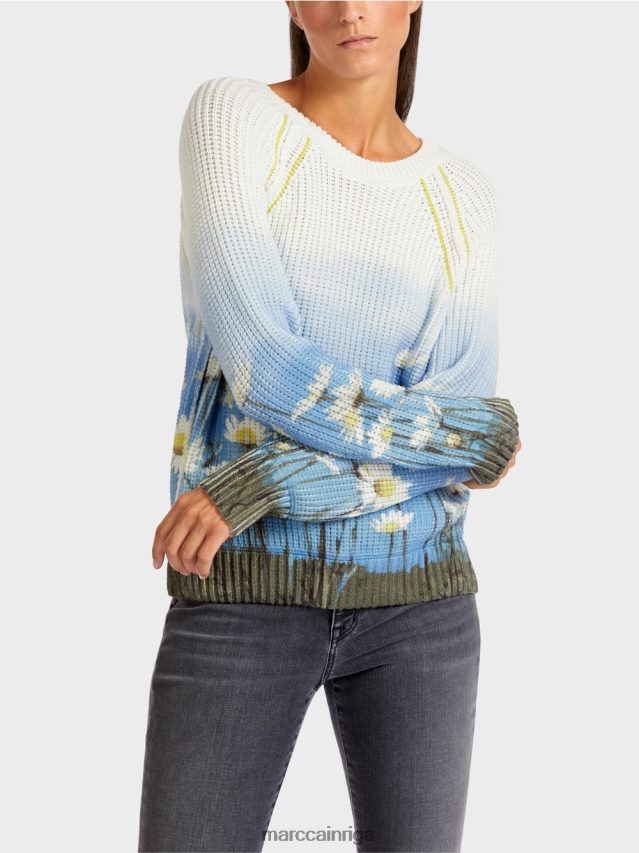 apģērbs debeszils VRBHXD1186 Marc Cain džemperis \"adīts Vācijā\"