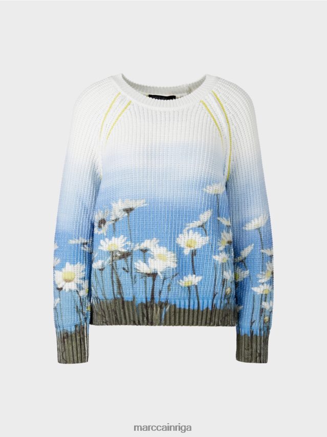 apģērbs debeszils VRBHXD1186 Marc Cain džemperis \"adīts Vācijā\"