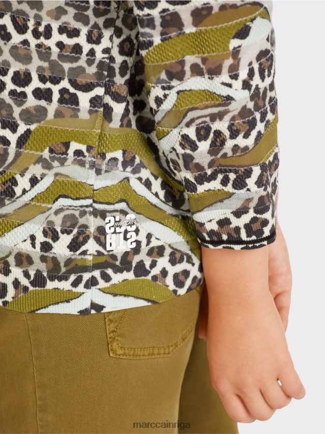 apģērbs dzeltena olīva VRBHXD1172 Marc Cain džemperis \"adīts Vācijā\"