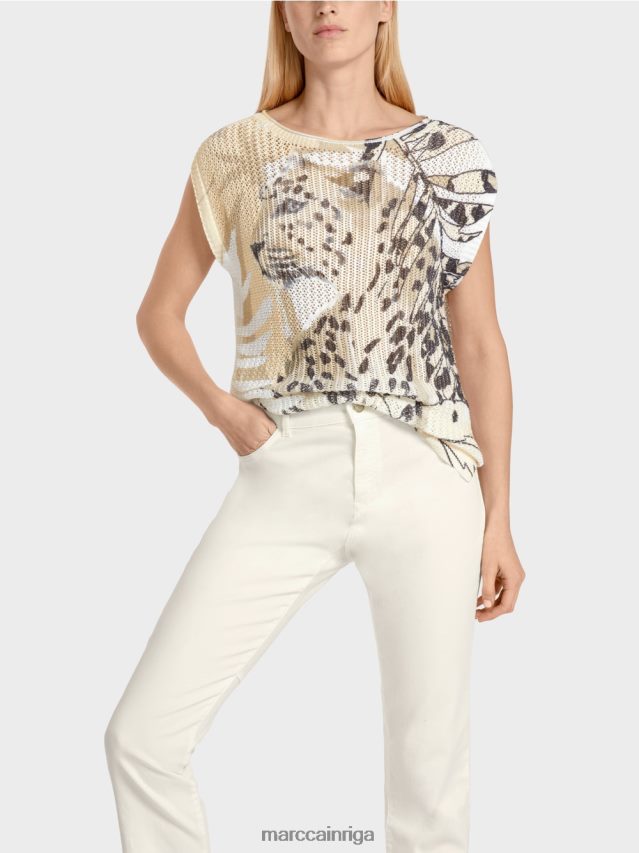 apģērbs dziļas smiltis VRBHXD1152 Marc Cain džemperis 100% ražots Vācijā