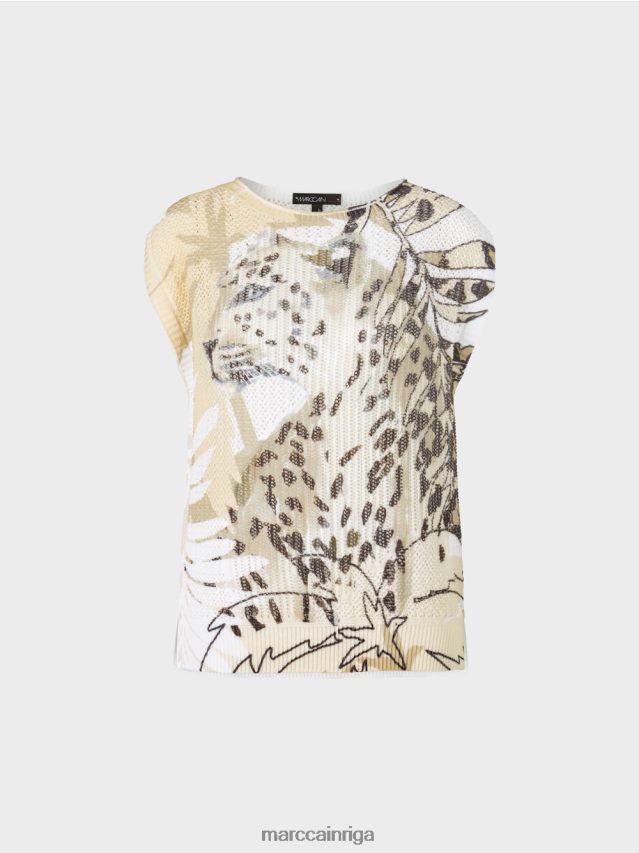 apģērbs dziļas smiltis VRBHXD1152 Marc Cain džemperis 100% ražots Vācijā