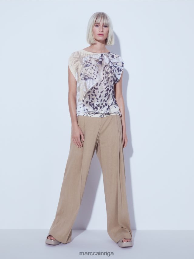 apģērbs dziļas smiltis VRBHXD1152 Marc Cain džemperis 100% ražots Vācijā