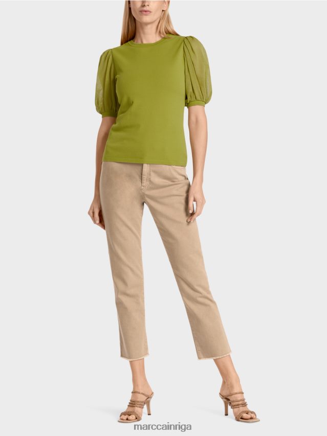 apģērbs dziļi olīvzaļa VRBHXD1145 Marc Cain sievišķīgs "pārdomāt kopā" ​​džemperis