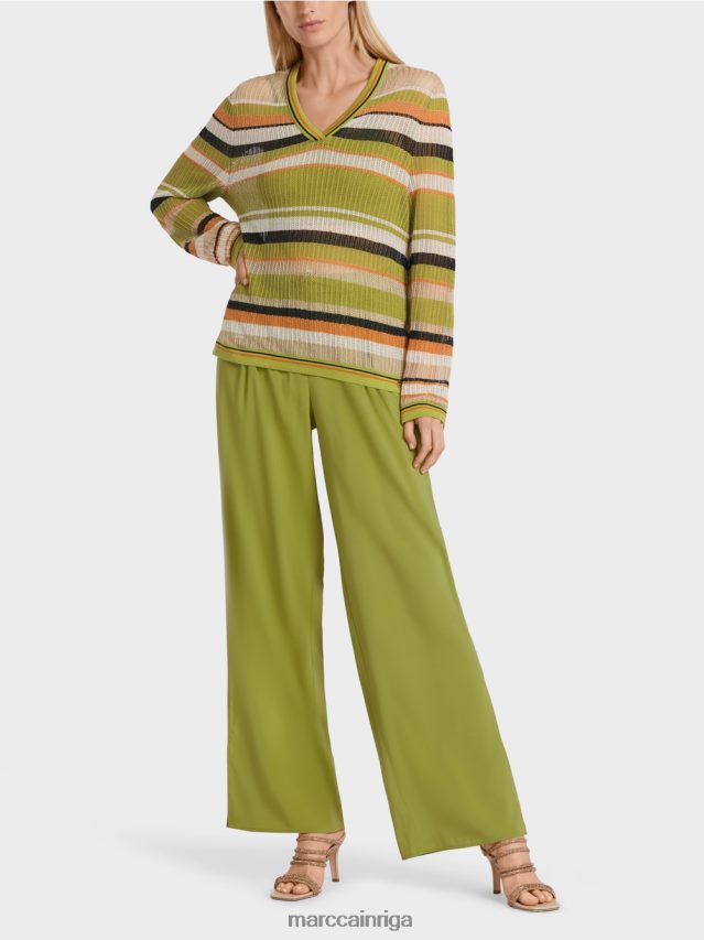 apģērbs dziļi olīvzaļa VRBHXD1147 Marc Cain džemperis "adīts Vācijā"