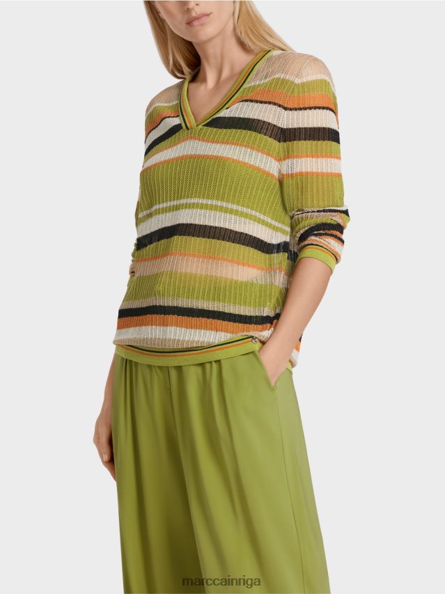 apģērbs dziļi olīvzaļa VRBHXD1147 Marc Cain džemperis \"adīts Vācijā\"