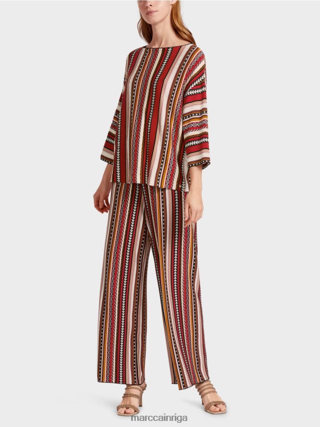 apģērbs dziļi sarkans VRBHXD1130 Marc Cain džemperis "adīts Vācijā"