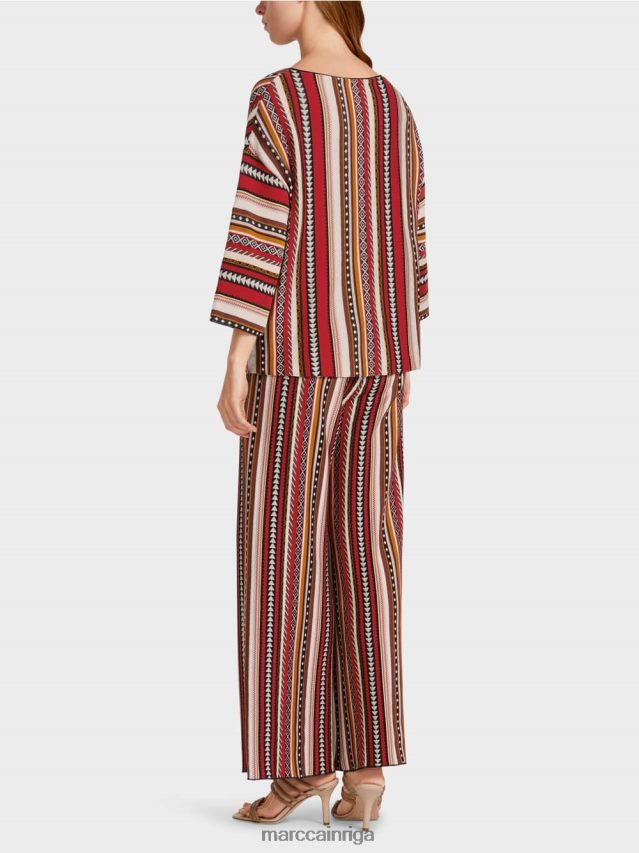 apģērbs dziļi sarkans VRBHXD1130 Marc Cain džemperis \"adīts Vācijā\"