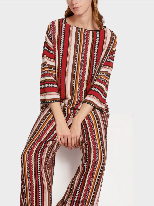 apģērbs dziļi sarkans VRBHXD1130 Marc Cain džemperis \"adīts Vācijā\"