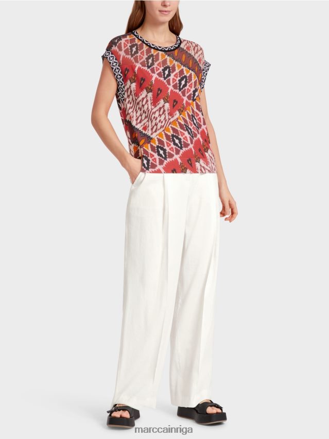 apģērbs dziļi sarkans VRBHXD1131 Marc Cain džemperis "adīts Vācijā"