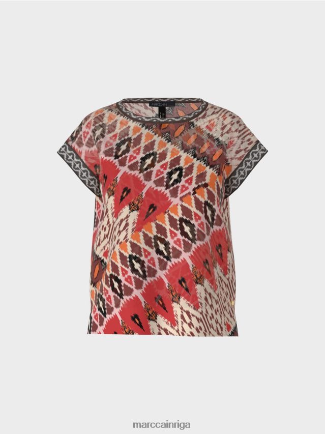 apģērbs dziļi sarkans VRBHXD1131 Marc Cain džemperis \"adīts Vācijā\"