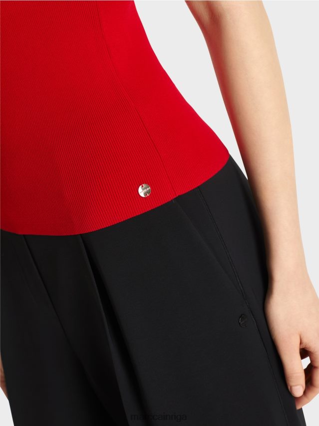 apģērbs dziļi sarkans VRBHXD1132 Marc Cain \"pārdomāt kopā\" ​​tops