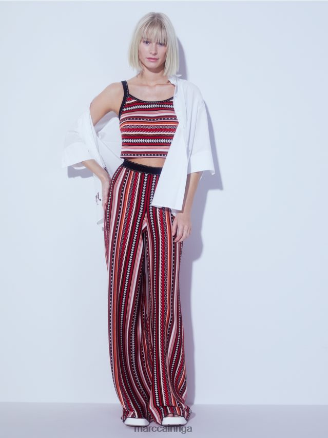 apģērbs dziļi sarkans VRBHXD1134 Marc Cain krūtis \"adīts Vācijā\"