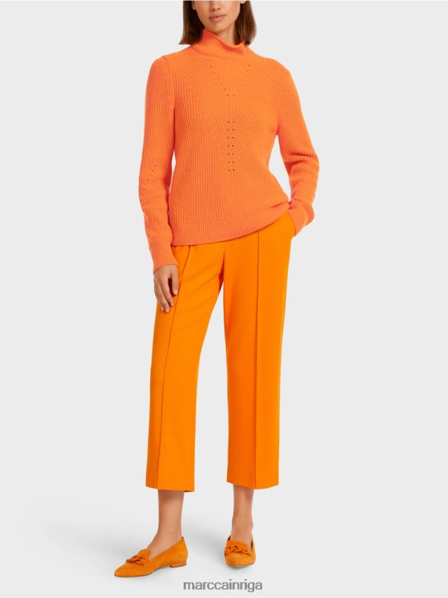 apģērbs dzidrs oranžs VRBHXD1211 Marc Cain vilnas džemperis "adīts Vācijā"