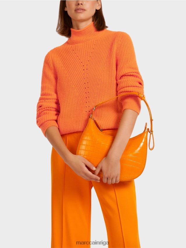 apģērbs dzidrs oranžs VRBHXD1211 Marc Cain vilnas džemperis \"adīts Vācijā\"