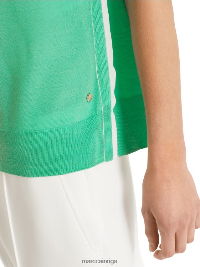 apģērbs gaišs skuķis VRBHXD1174 Marc Cain supersmalks trikotāžas tops