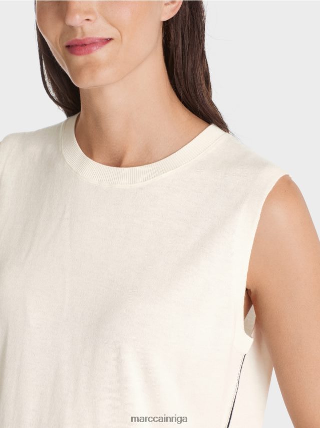 apģērbs gandrīz balts VRBHXD1107 Marc Cain \"pārdomāt kopā\" ​​sliņķi