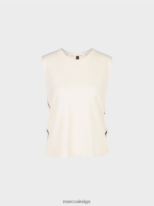 apģērbs gandrīz balts VRBHXD1107 Marc Cain \"pārdomāt kopā\" ​​sliņķi