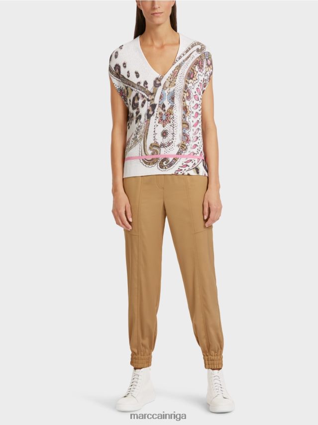 apģērbs gandrīz balts VRBHXD1155 Marc Cain slipover 100% ražots Vācijā