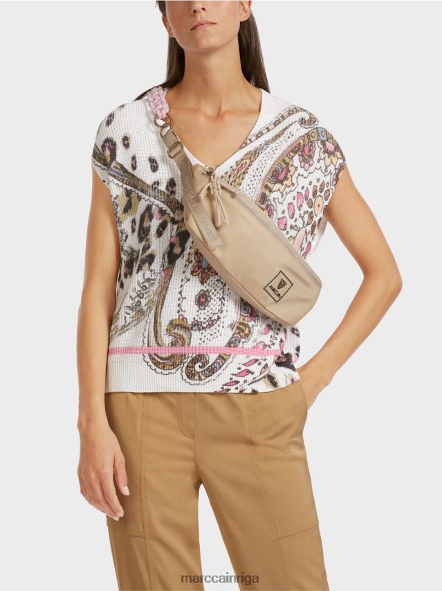 apģērbs gandrīz balts VRBHXD1155 Marc Cain slipover 100% ražots Vācijā