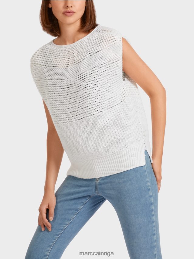 apģērbs gandrīz balts VRBHXD1164 Marc Cain slipover 100% ražots Vācijā