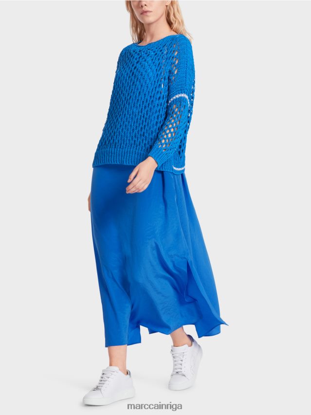 apģērbs jauns izpletņlēcējs VRBHXD1127 Marc Cain Vācijā adīta perforēta jaka