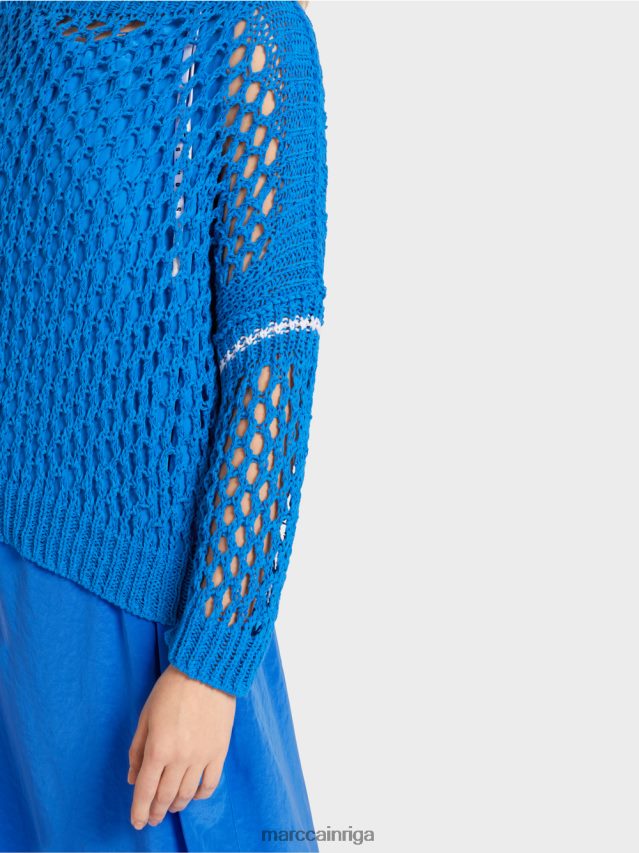 apģērbs jauns izpletņlēcējs VRBHXD1127 Marc Cain Vācijā adīta perforēta jaka