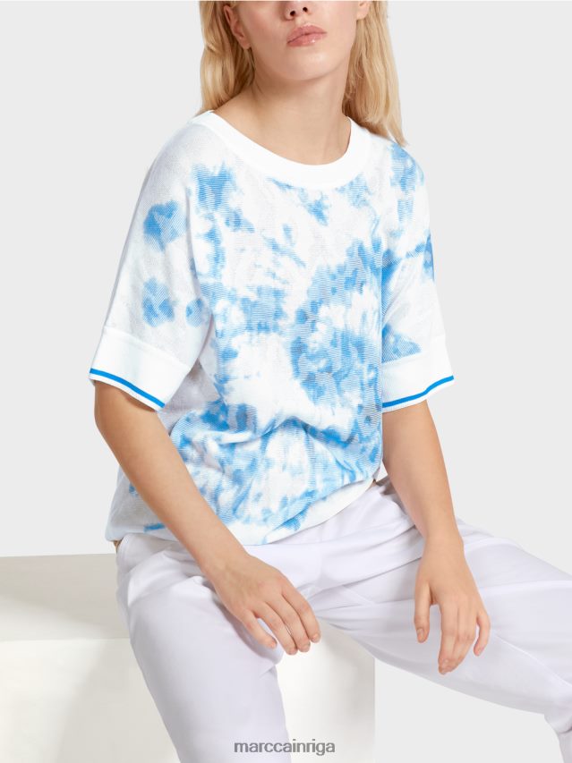 apģērbs jauns izpletņlēcējs VRBHXD1128 Marc Cain batikas džemperis adīts Vācijā