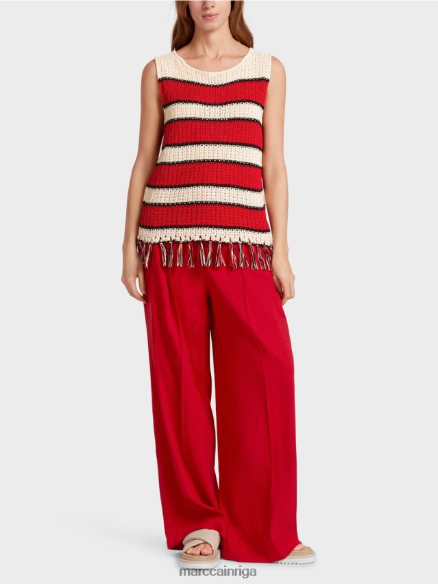 apģērbs krēms VRBHXD1129 Marc Cain "pārdomāt kopā" ​​trikotāžas tops