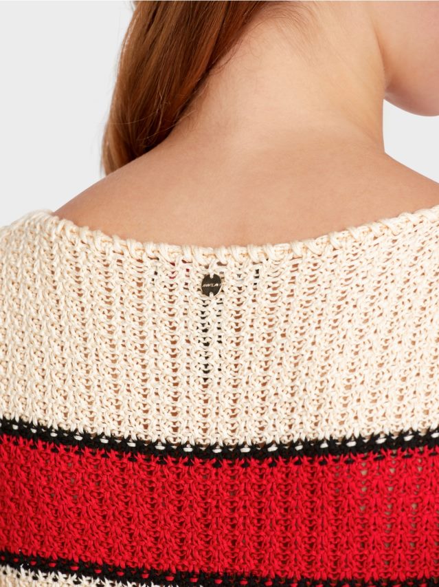 apģērbs krēms VRBHXD1129 Marc Cain \"pārdomāt kopā\" ​​trikotāžas tops