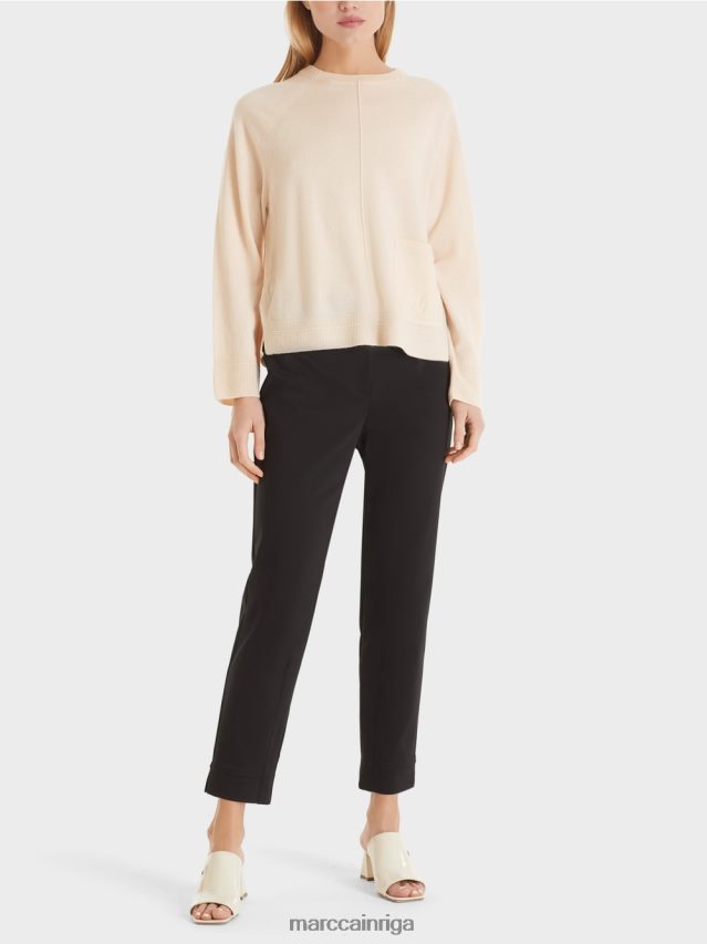 apģērbs krēms VRBHXD1196 Marc Cain elegants vilnas un kašmira džemperis