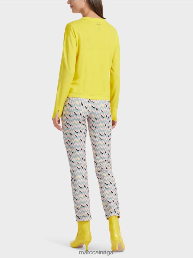 apģērbs mīksts citrons VRBHXD1121 Marc Cain \"pārdomāt kopā\" ​​džemperis