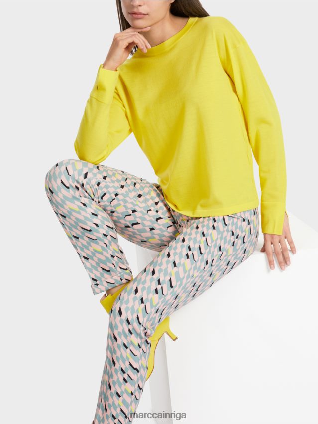 apģērbs mīksts citrons VRBHXD1121 Marc Cain \"pārdomāt kopā\" ​​džemperis