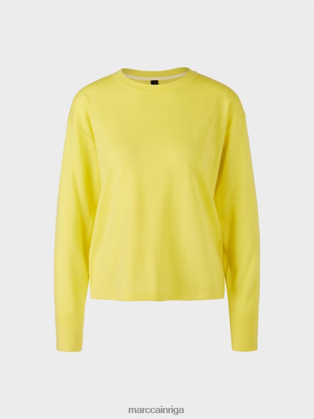 apģērbs mīksts citrons VRBHXD1121 Marc Cain \"pārdomāt kopā\" ​​džemperis
