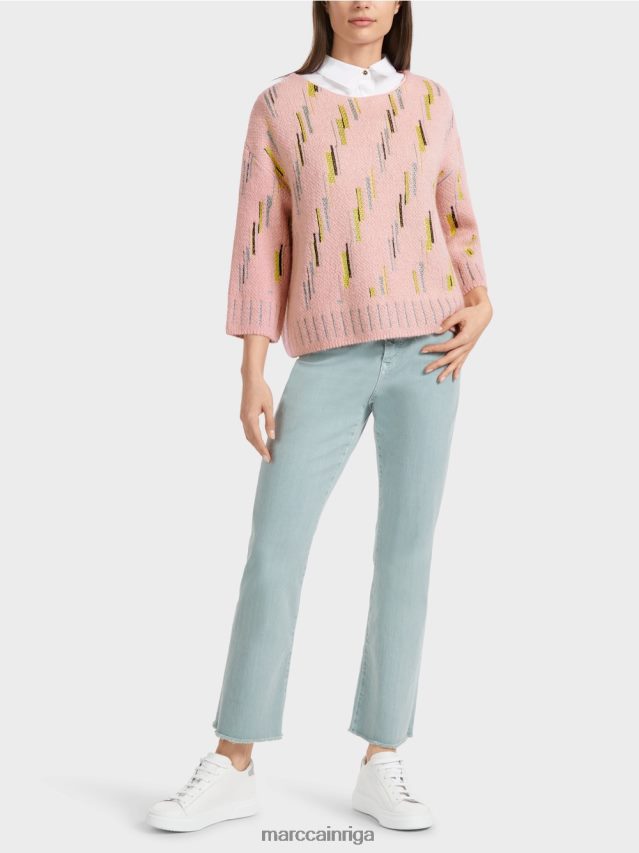 apģērbs mīksts pulveris rozā VRBHXD1111 Marc Cain džemperis adīts Vācijā