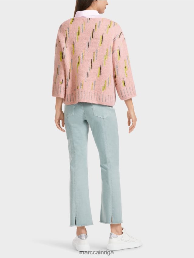 apģērbs mīksts pulveris rozā VRBHXD1111 Marc Cain džemperis adīts Vācijā