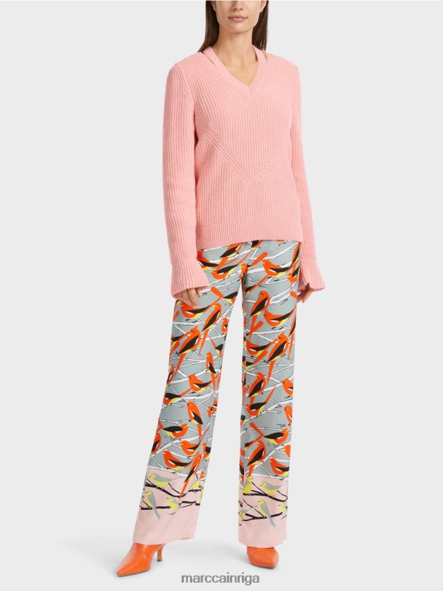 apģērbs mīksts pulveris rozā VRBHXD1117 Marc Cain elegants Vācijā adīts džemperis