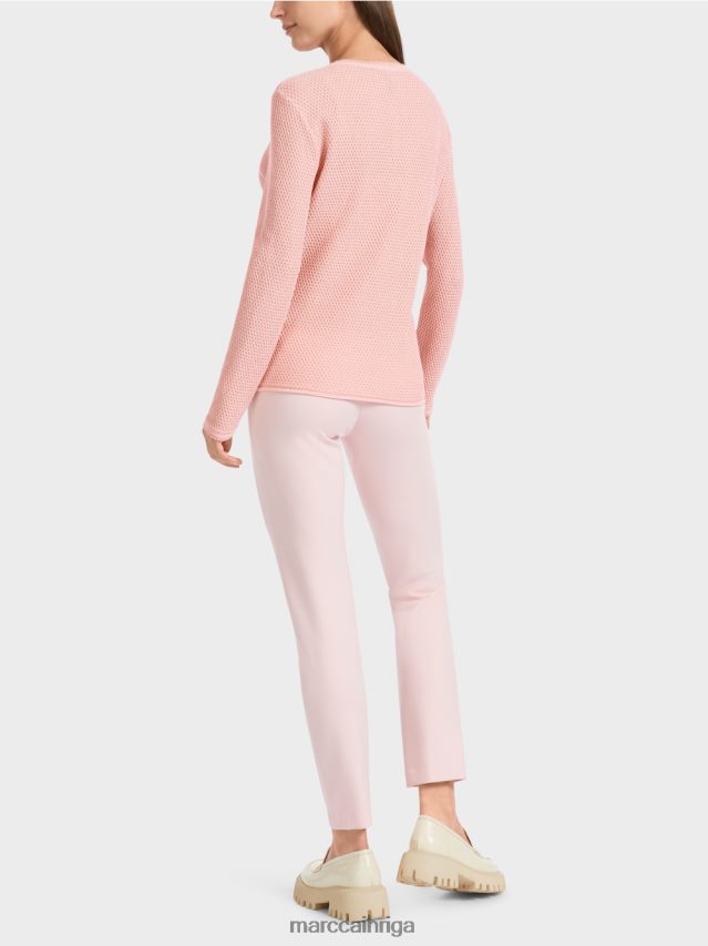 apģērbs mīksts pulveris rozā VRBHXD1118 Marc Cain lurex džemperis adīts Vācijā