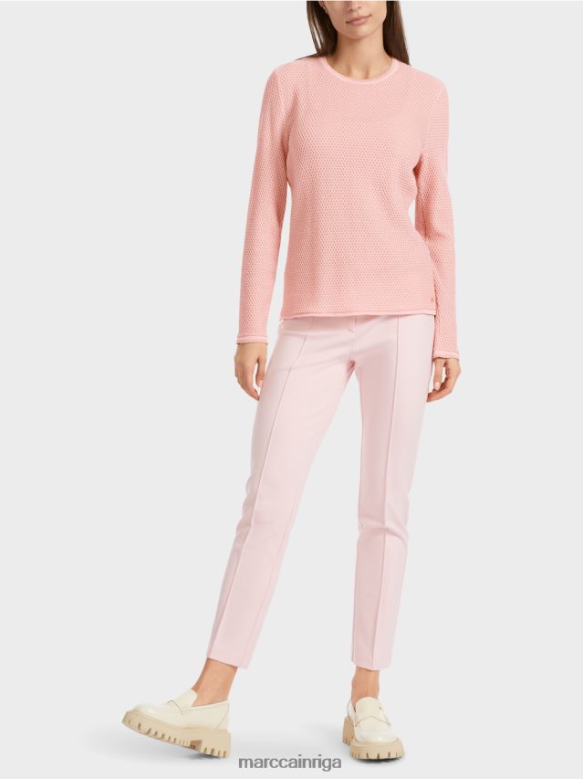 apģērbs mīksts pulveris rozā VRBHXD1118 Marc Cain lurex džemperis adīts Vācijā