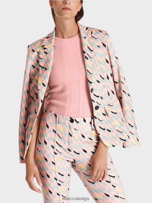 apģērbs mīksts pulveris rozā VRBHXD1123 Marc Cain \"pārdomāt kopā\" ​​tops