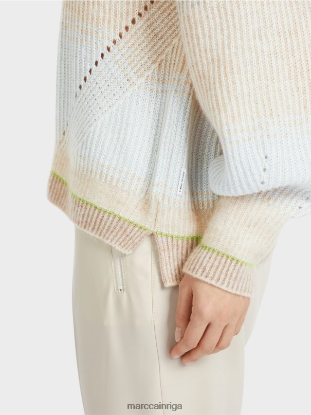 apģērbs mīksts pulveris zils VRBHXD1099 Marc Cain džemperis - adīts Vācijā