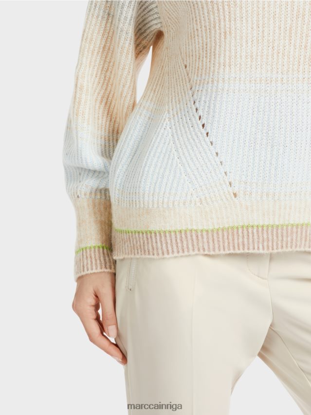 apģērbs mīksts pulveris zils VRBHXD1099 Marc Cain džemperis - adīts Vācijā