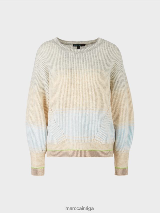 apģērbs mīksts pulveris zils VRBHXD1099 Marc Cain džemperis - adīts Vācijā