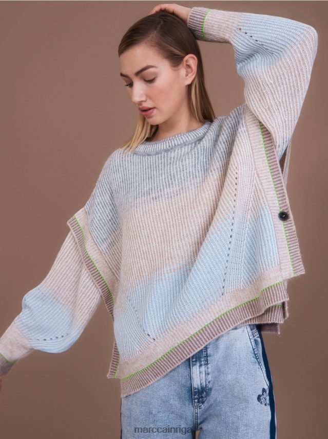 apģērbs mīksts pulveris zils VRBHXD1099 Marc Cain džemperis - adīts Vācijā