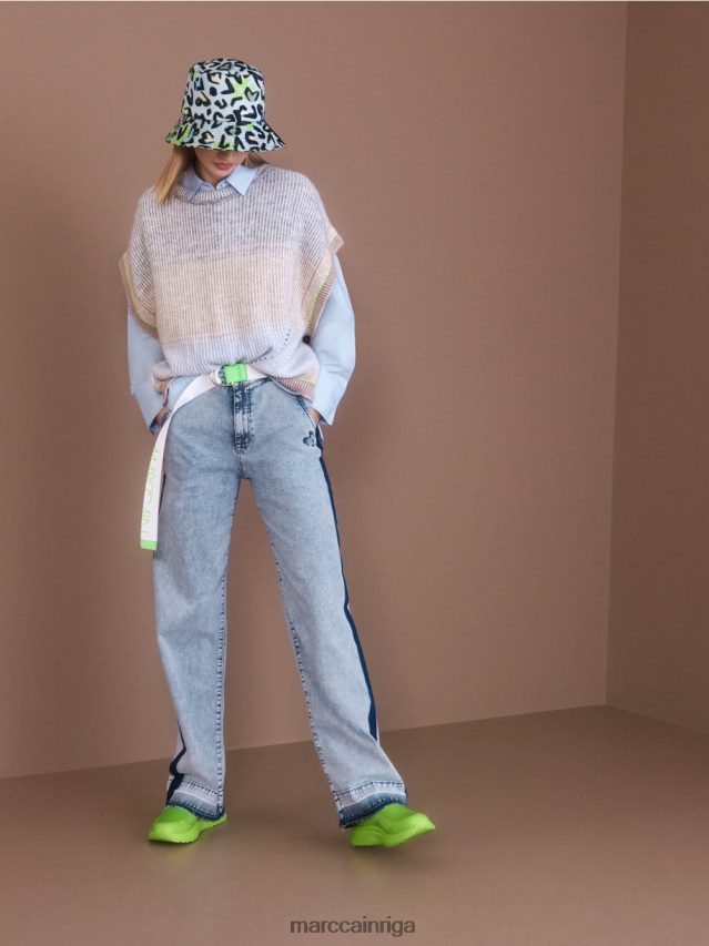 apģērbs mīksts pulveris zils VRBHXD1100 Marc Cain apakšveļa, adīta Vācijā