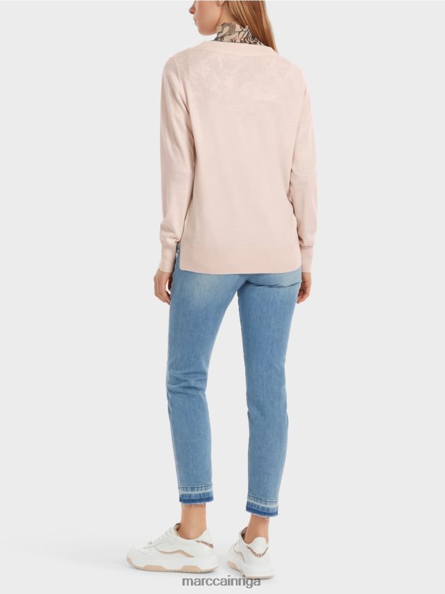 apģērbs mandeļu zieds VRBHXD1062 Marc Cain smalka adīta \"pārdomāt kopā\" ​​džemperis