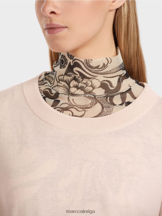 apģērbs mandeļu zieds VRBHXD1062 Marc Cain smalka adīta \"pārdomāt kopā\" ​​džemperis